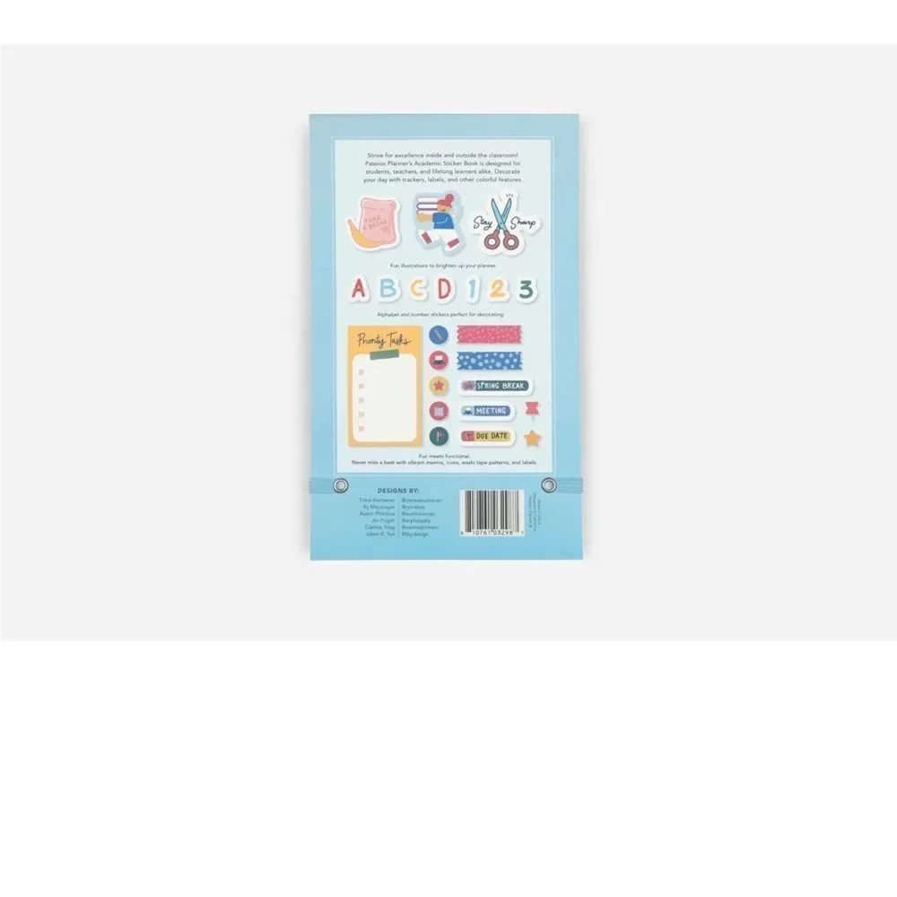 Passion Planner Tools for School Sticker Book nWT